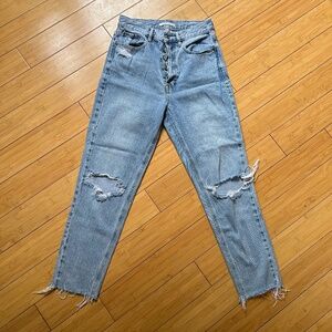 Great Condition PacSun Ultra High Rise Slim Distressed Jean Size 26